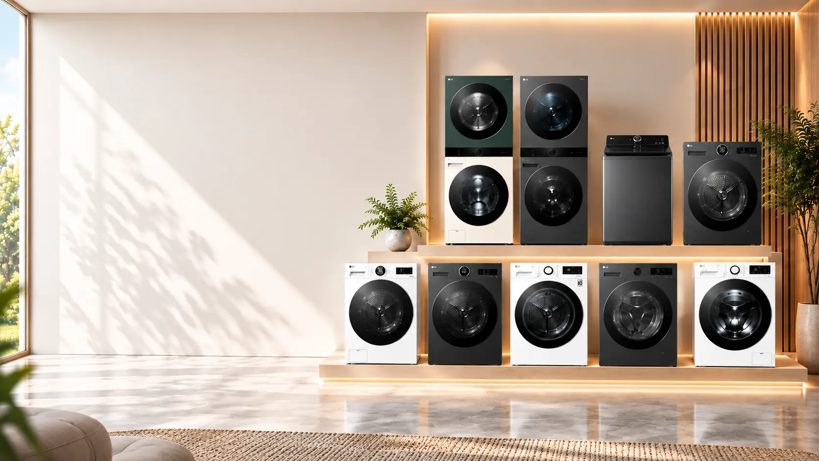 LG washer and dryer banner